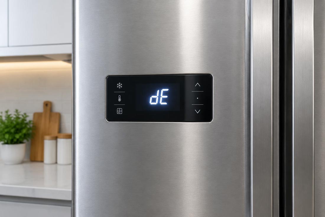 کد خطای dE نمایشگر یخچال