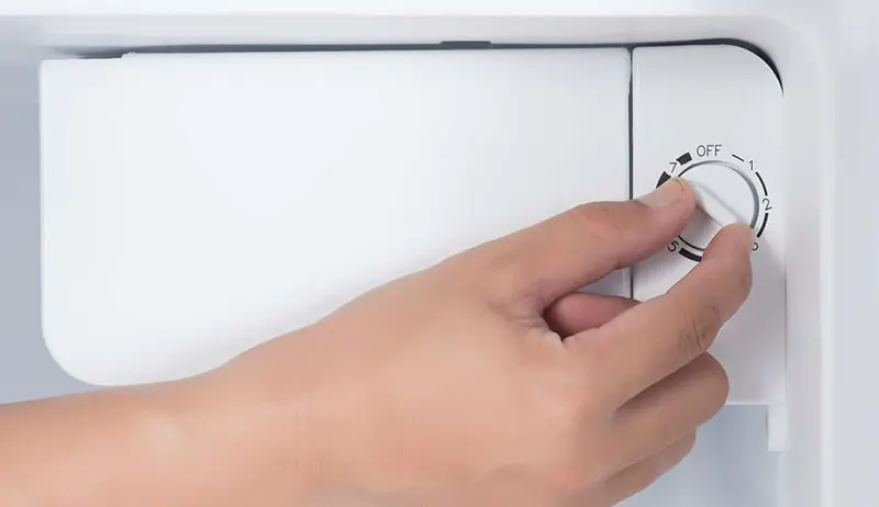 تنظیم درجه یخچال با اسلایدر
