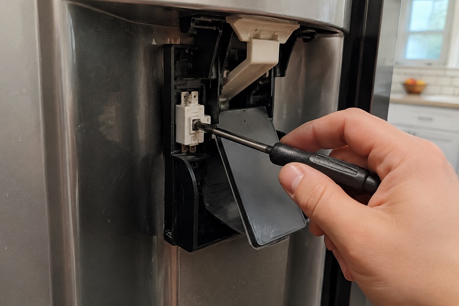 عیب یابی آبسردکن یخچال توسط تعمیرکار